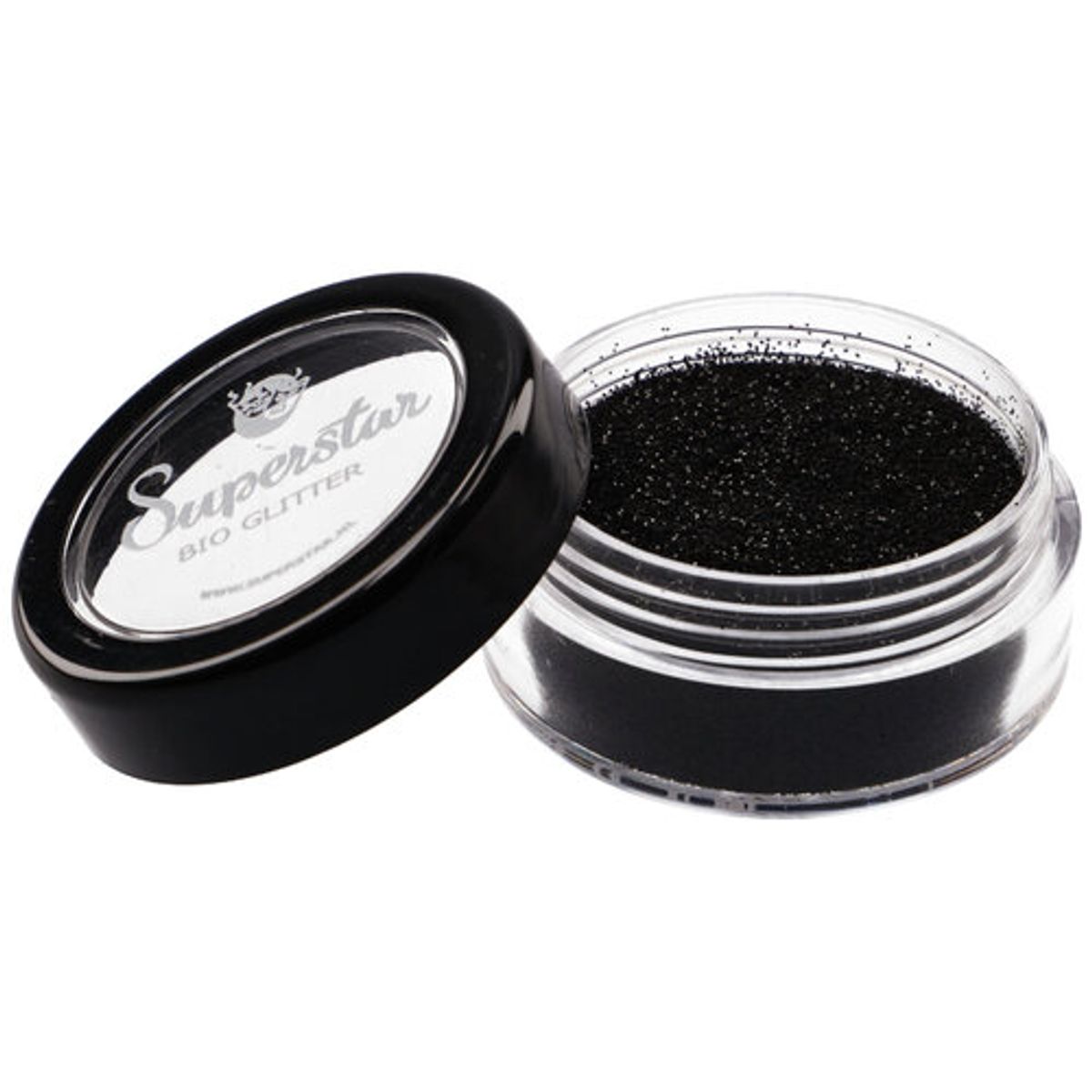 SUPERSTAR - Fint Glitter - Black BIODEGRADABLE