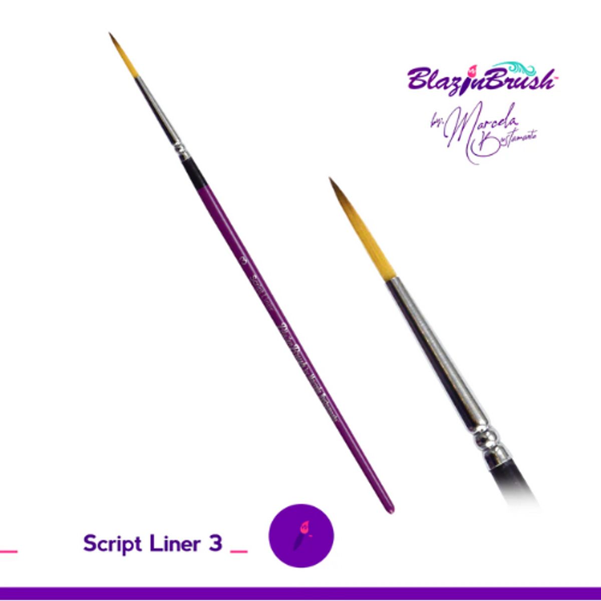 BLAZIN BRUSH - Liner pensel - Script Liner #3