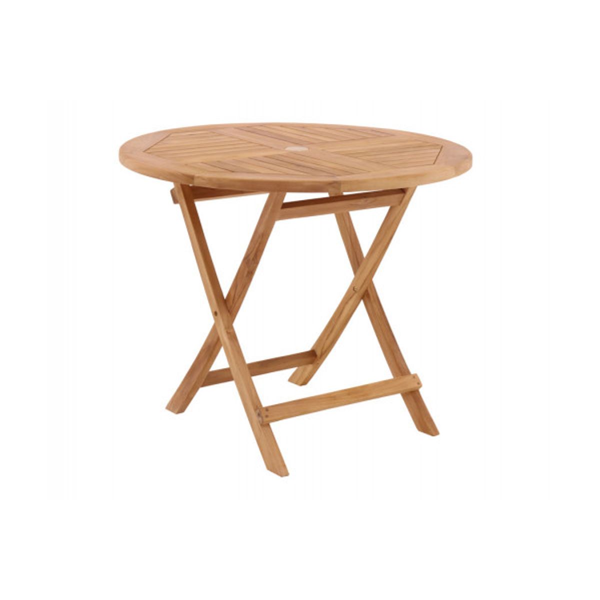 Prag Teak Havebord - Ø 90 cm