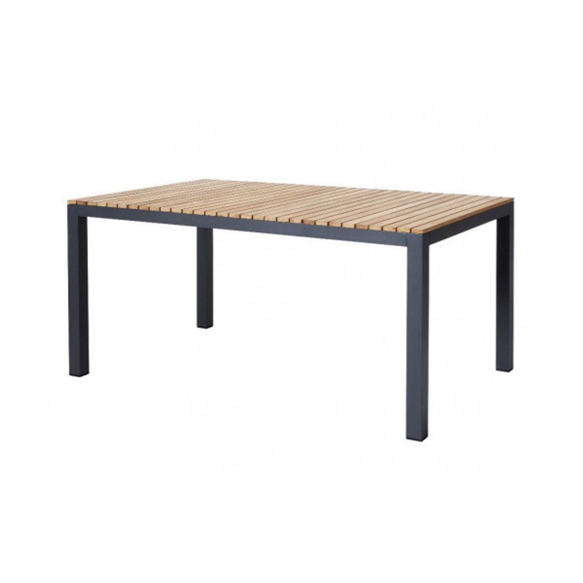 Vita Havebord - 100x168 cm - Antracit/Teak