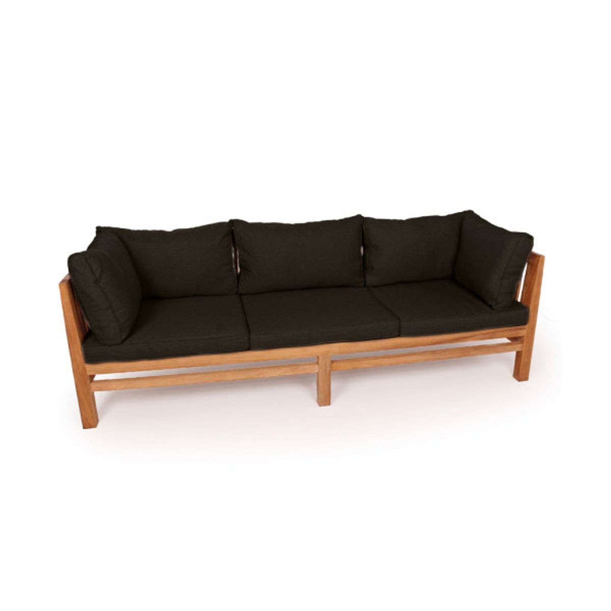 Colorado Teak Sofa 3 pers. Sort