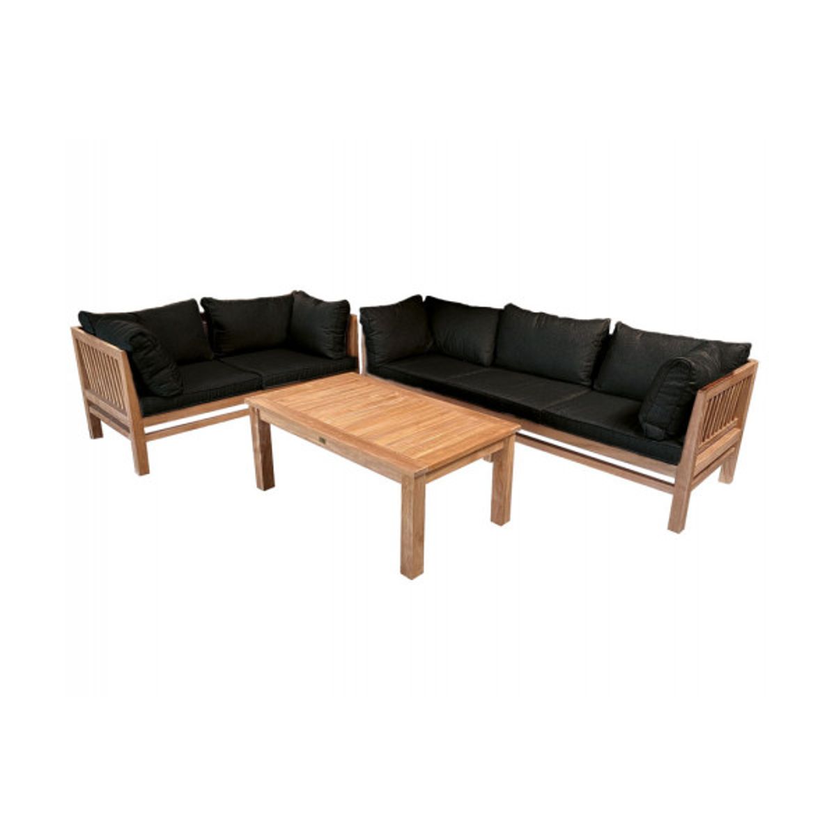 Colorado Teak Sofasæt Sort