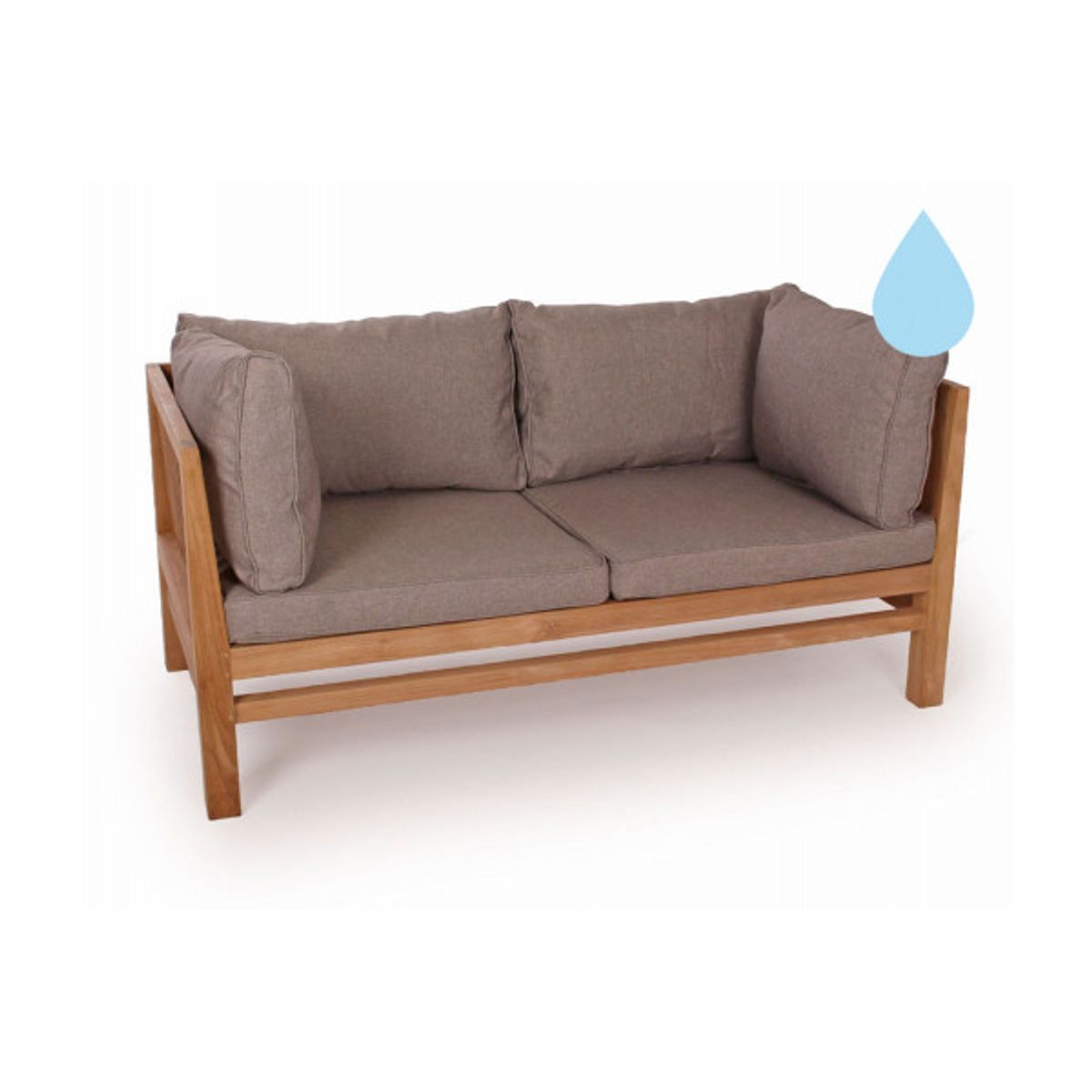 Colorado Teak - Sofa - 2 pers. Sand Vandafvisende