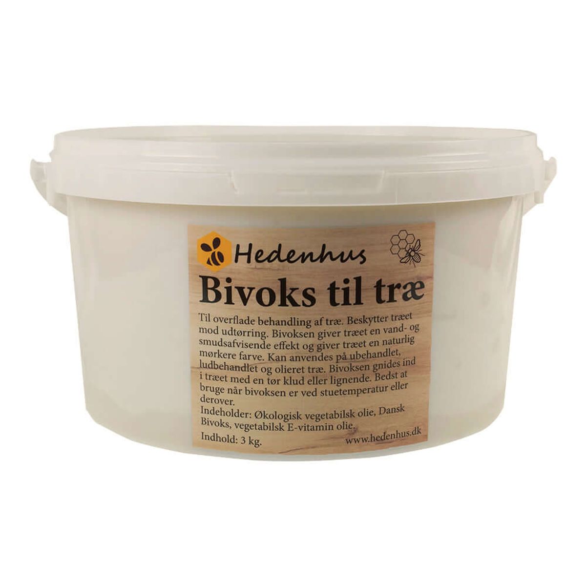 Bivoks til træ - 3 kg.