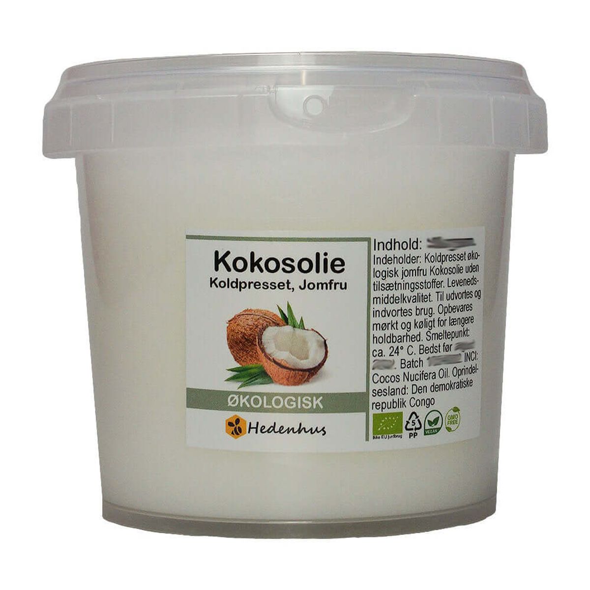 Kokosolie, Jomfru Økologisk - 500 gram