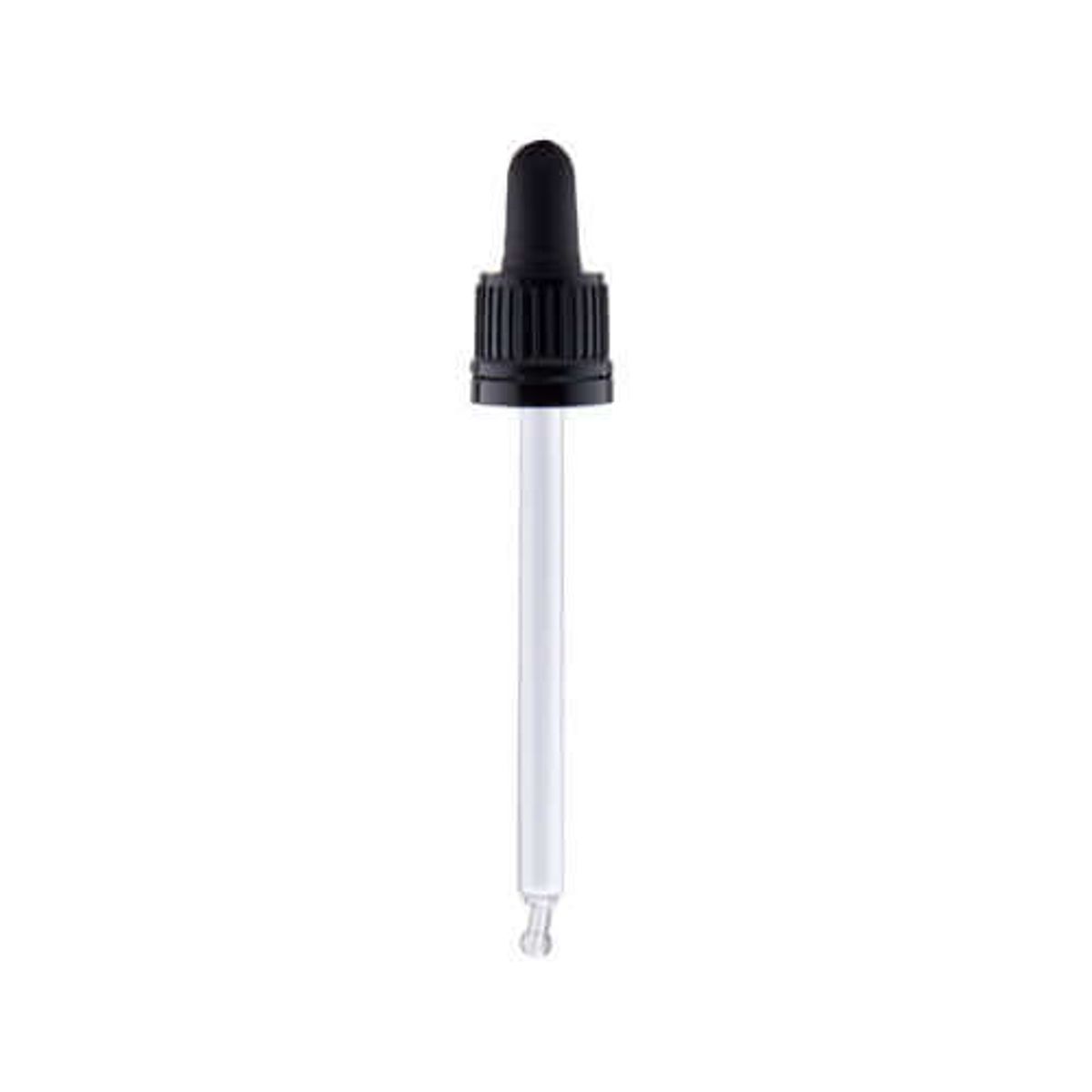 Sort låg med sort pipette 104 mm. - 100 ml. - DIN 18