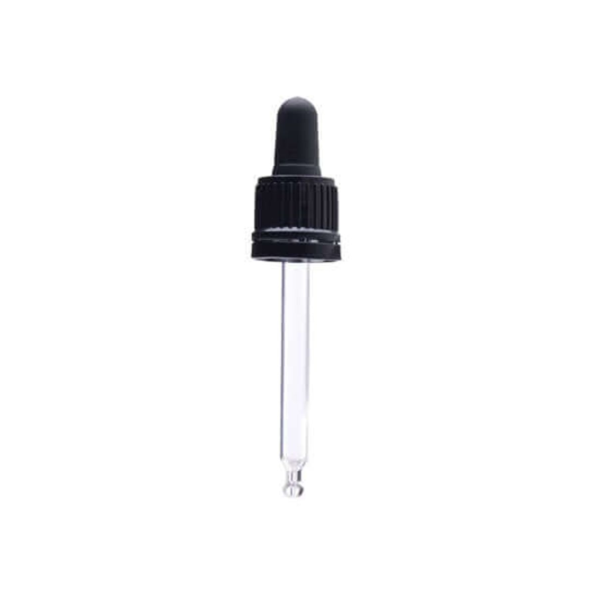 Sort låg med sort pipette 71 mm. - 20 ml. - DIN 18