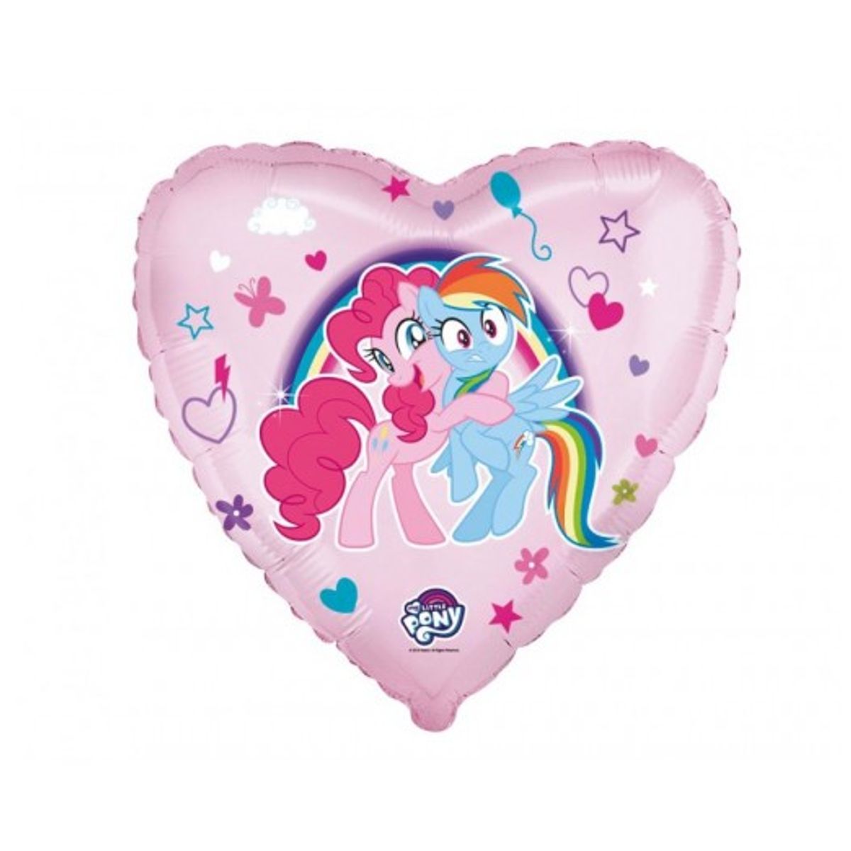 My Little Pony Hug hjerte folieballon, 18" / 46 cm - Folieballoner