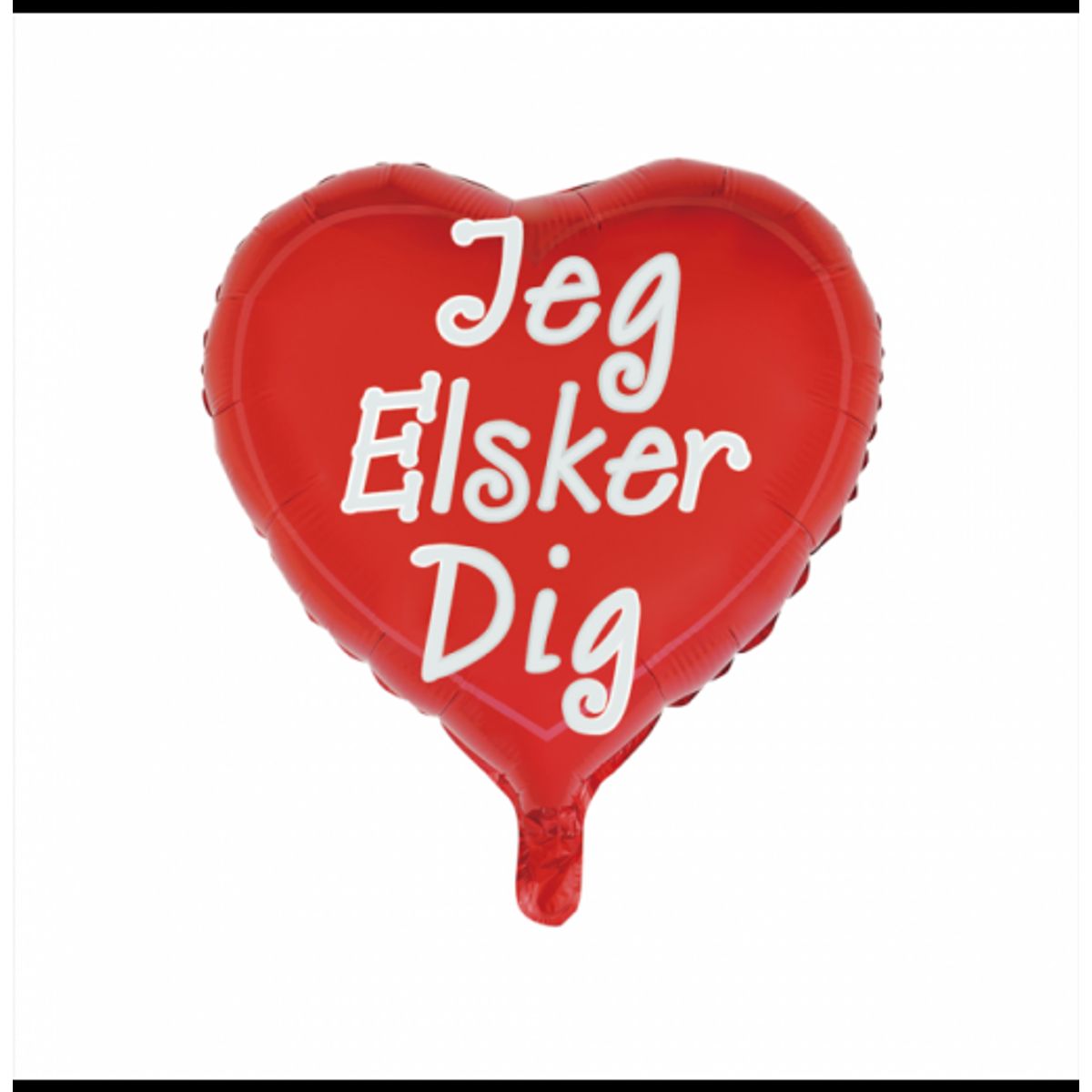 Folieballon - Jeg Elsker Dig - Hjerte Balloner