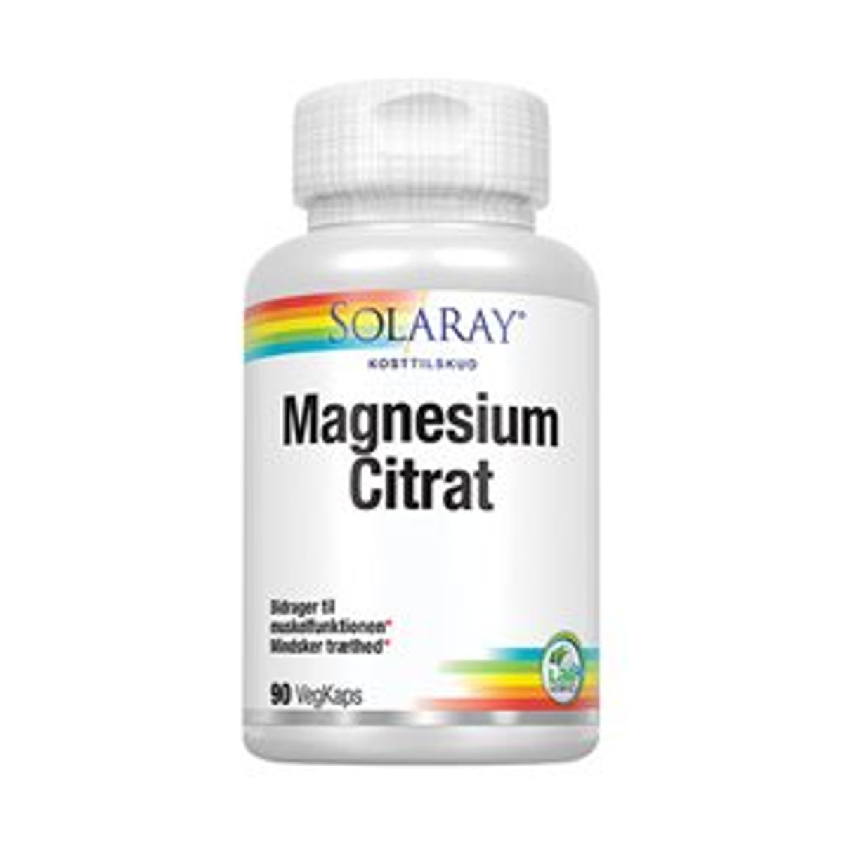 Solaray Magnesium Citrat 90 kapsler DATOVARE 01/2025