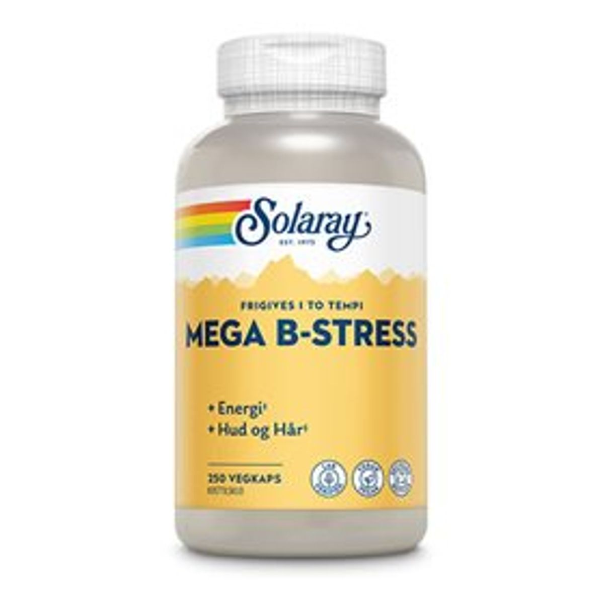 Solaray Mega B-Stress 250 kapsler