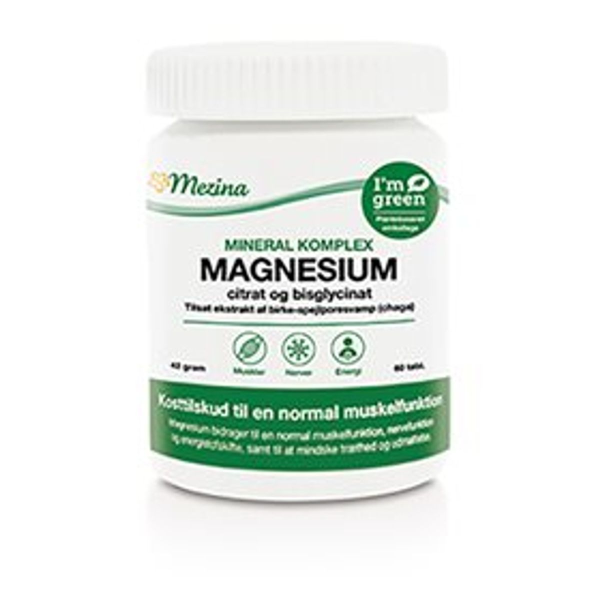 Mezina Mineral Komplex - Magnesium 180 tabletter