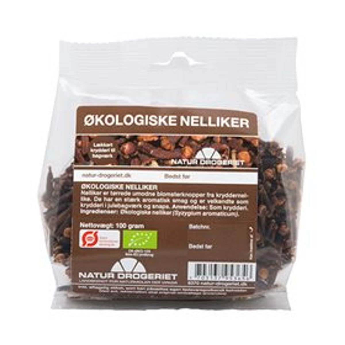 ND Nelliker hele krydderi Ø &bull; 100g.