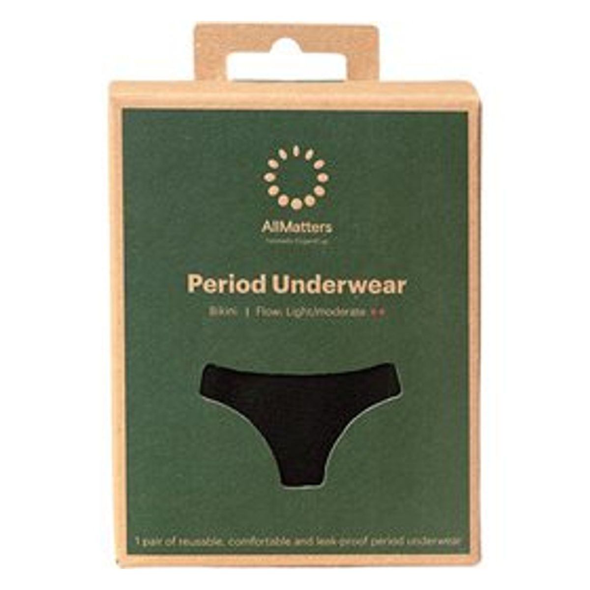 AllMatters Menstruationstrusser Bikini Underwear Light/Moderate L