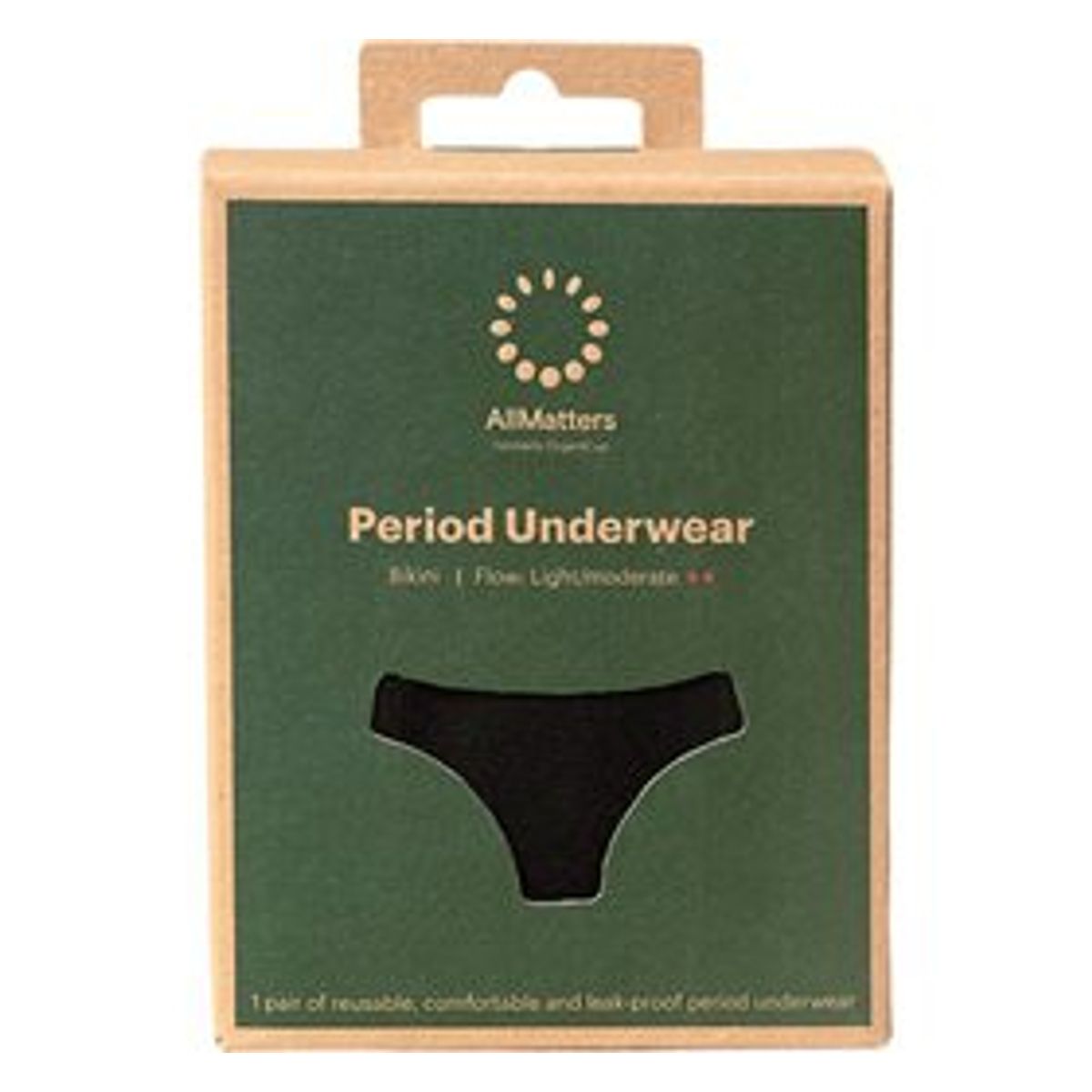 AllMatters Menstruationstrusser Bikini Underwear Light/Moderate M