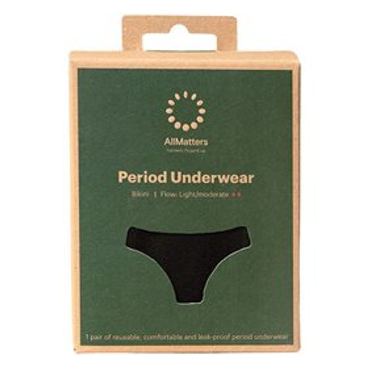 AllMatters Menstruationstrusser Bikini Underwear Light/Moderate XL