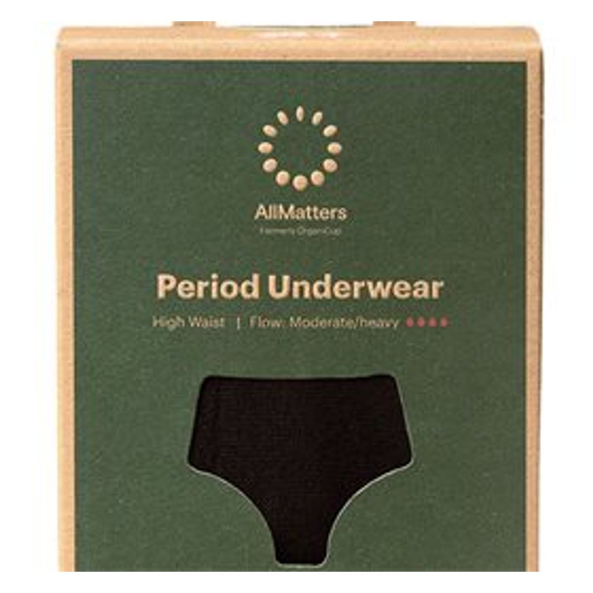 AllMatters Menstruationstrusse High Waist Underwear Moderate/heavy S