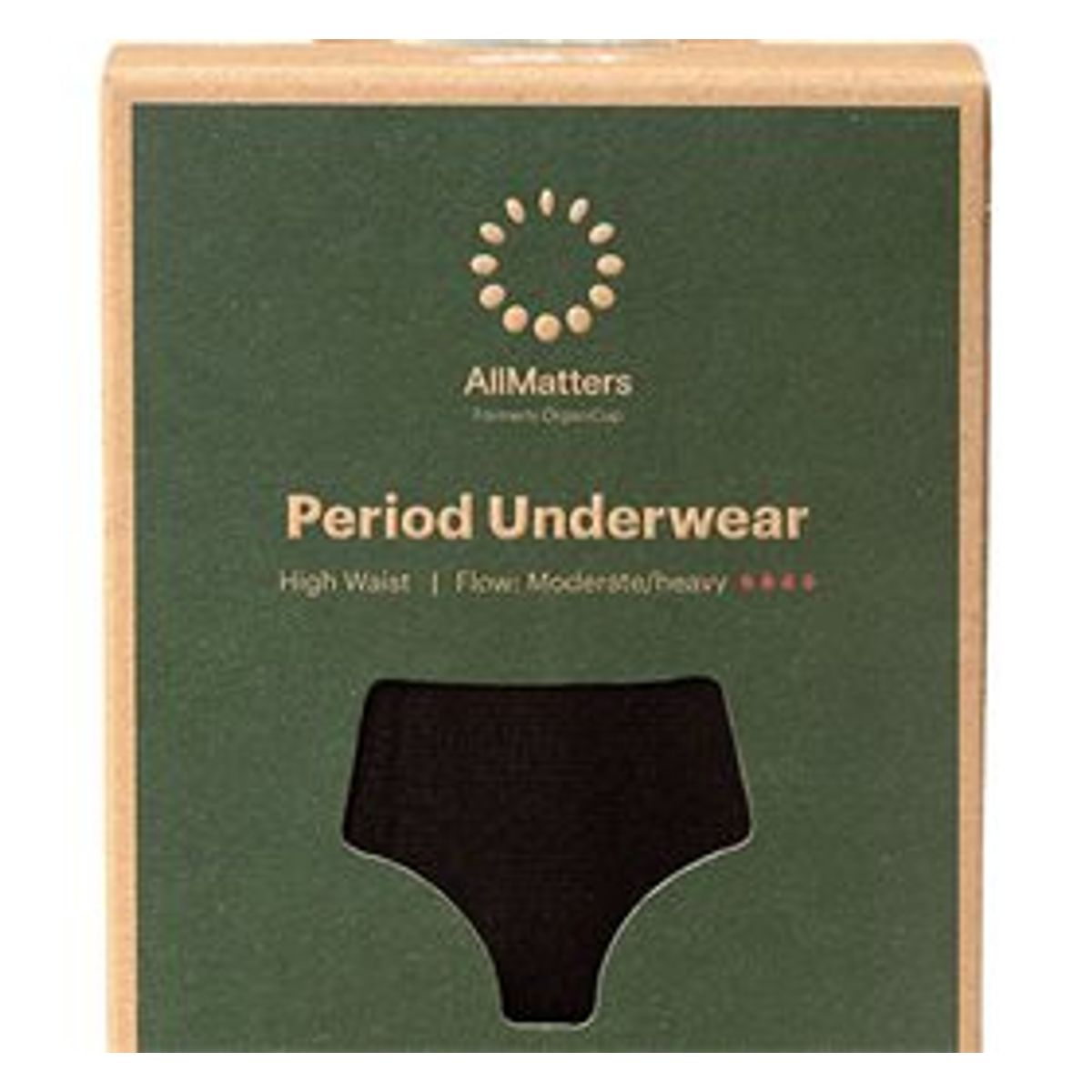 AllMatters Menstruationstrusse High Waist Underwear Moderate/heavy XXS