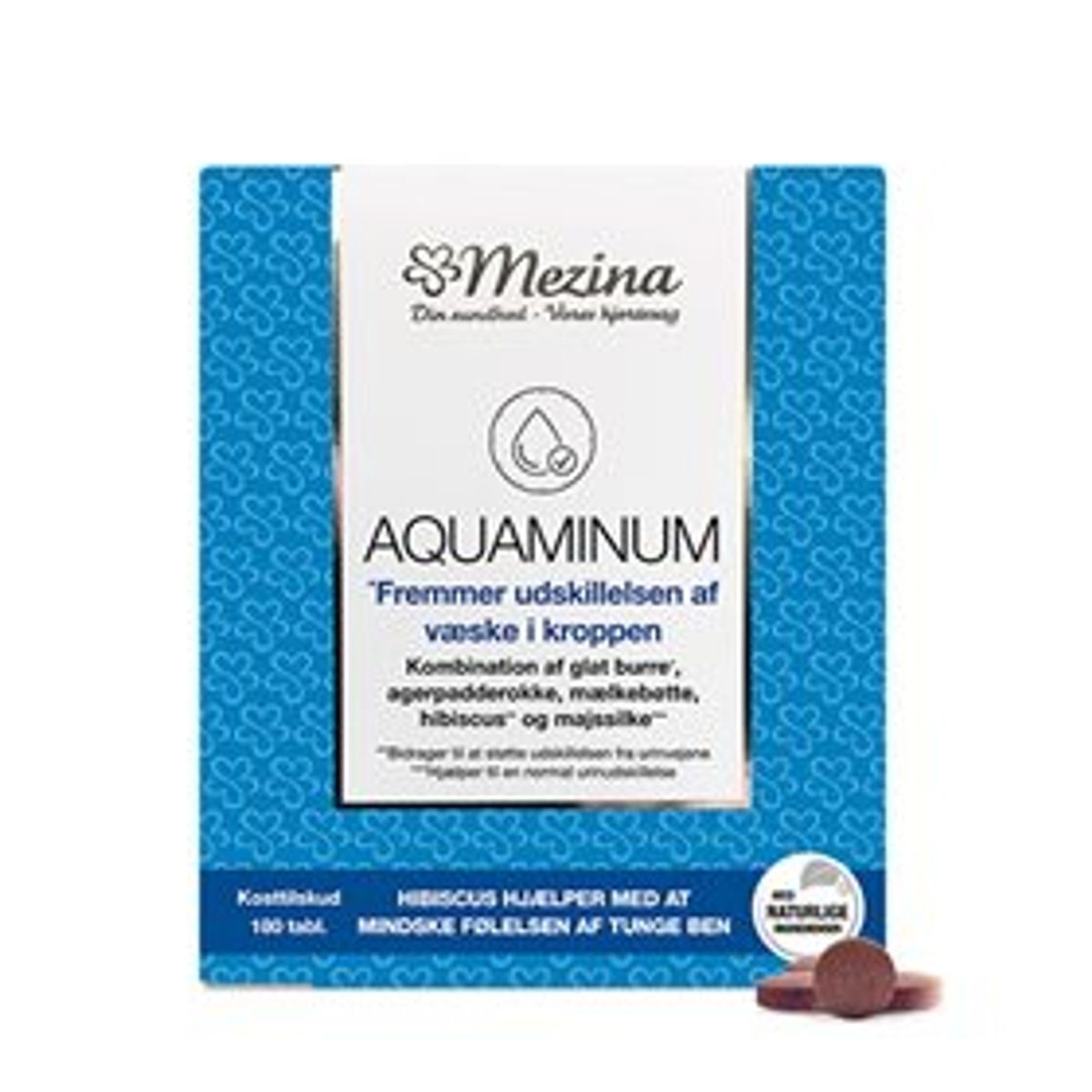 Mezina Aquaminum 180 tabletter - 2 for 618,-