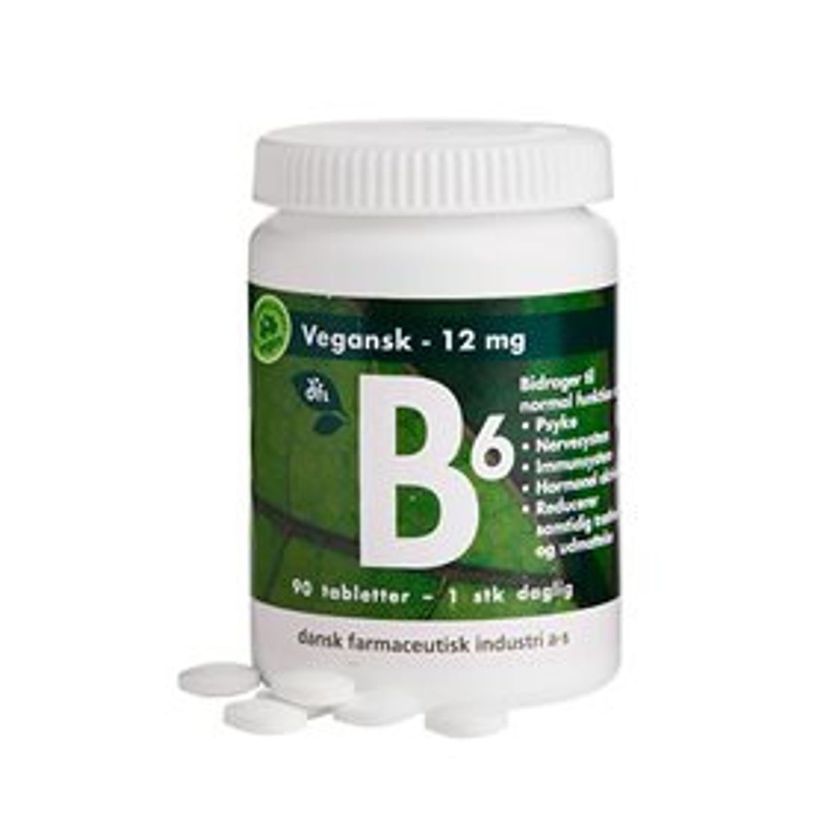 DFI B6 12mg vegansk 90 tab.