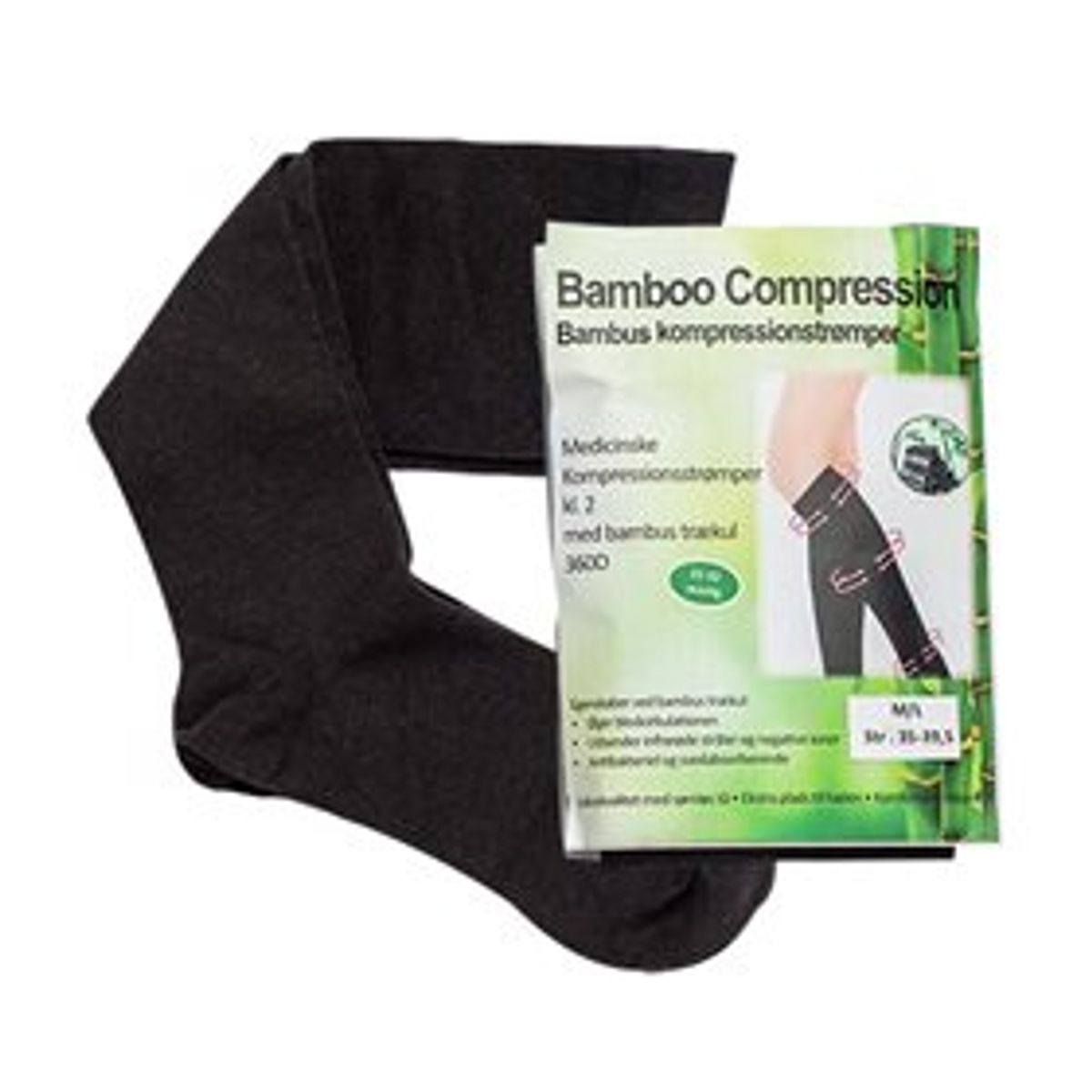 Bamboo kompressionsstrømper M/L