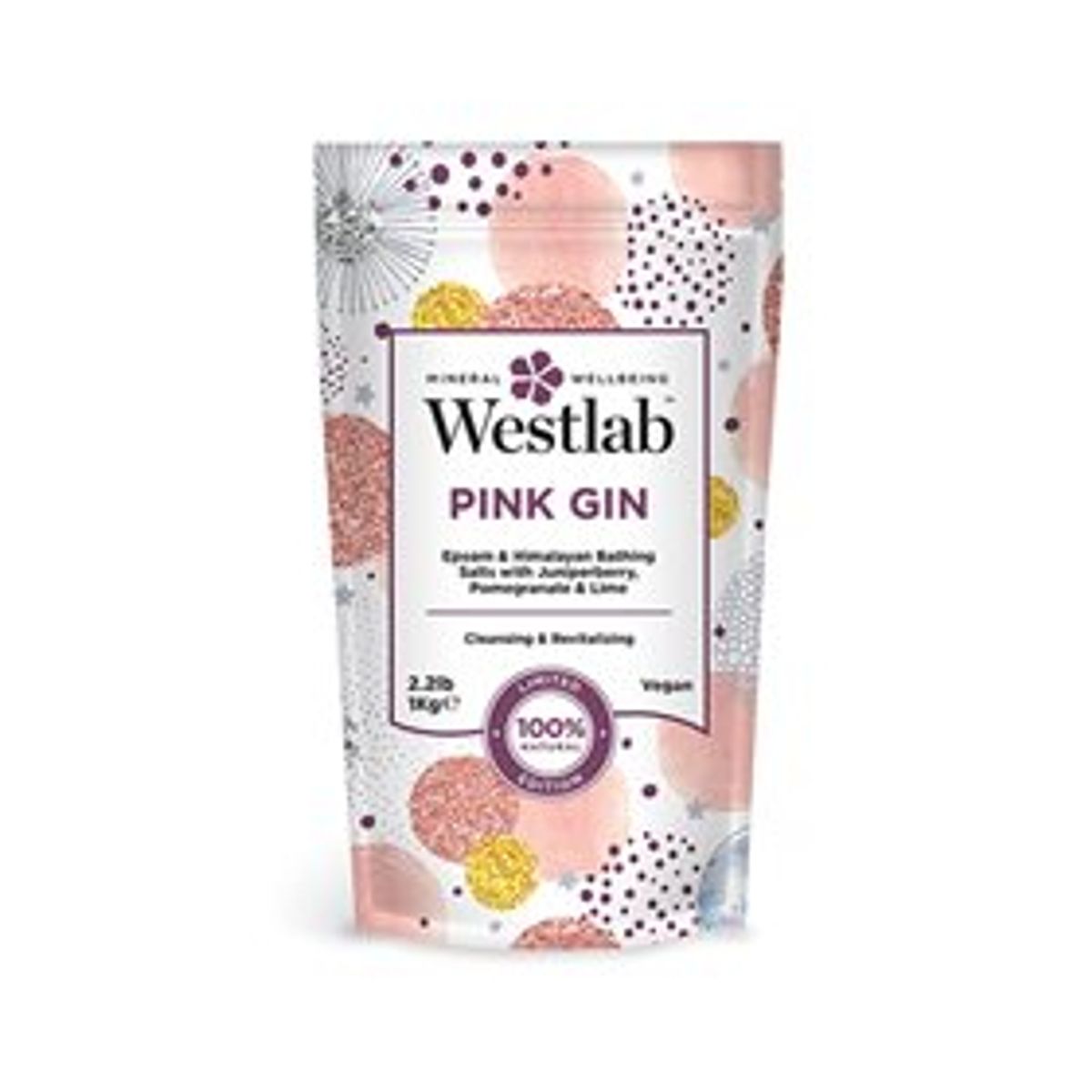 Westlab Badesalt Pink Gin &bull; 1 kg.