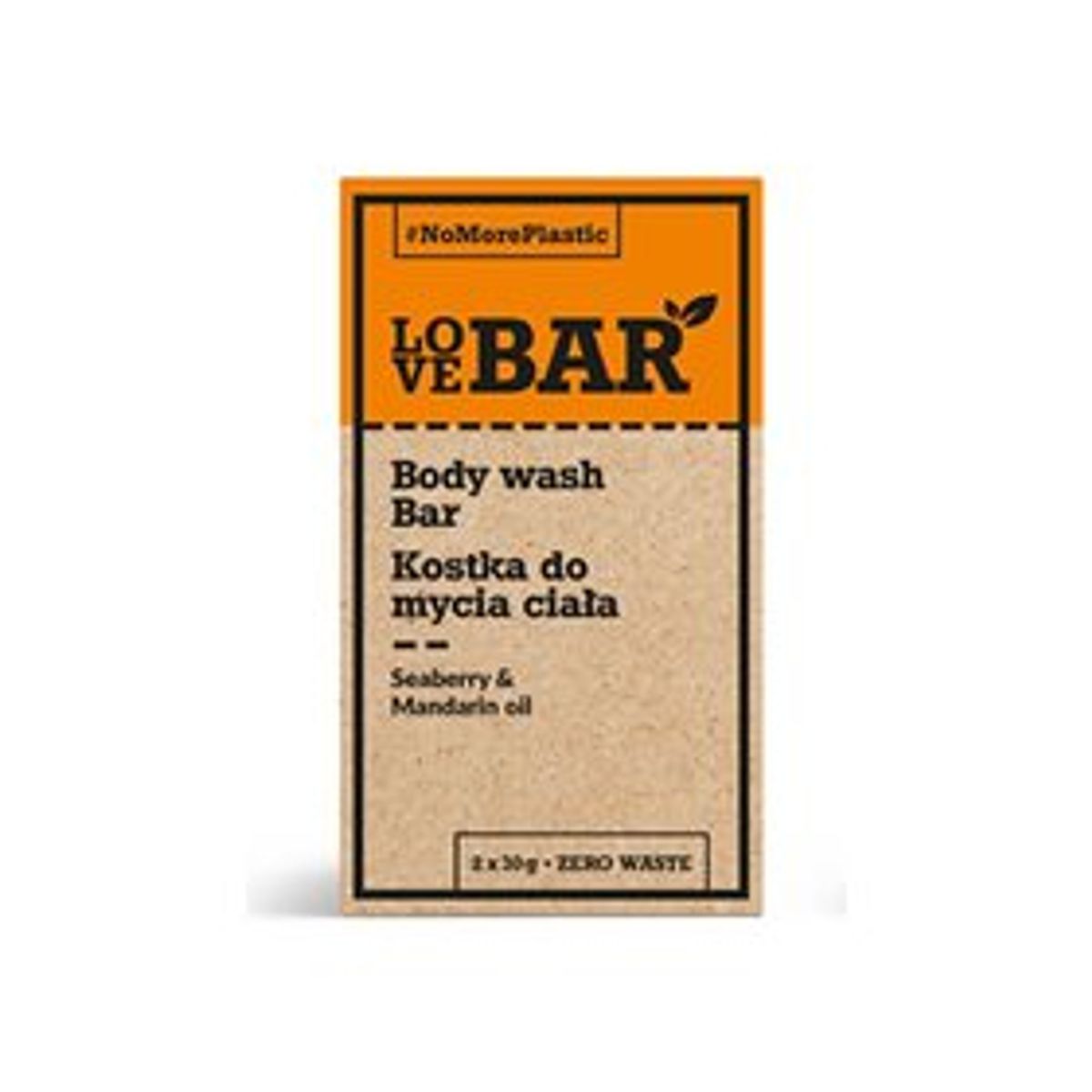 LoveBar Bodywash Bar m. Seaberry & Mandarin olie 60g.