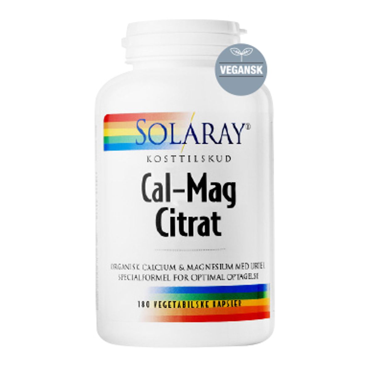 Solaray Cal-Mag Citrat 180 kapsler