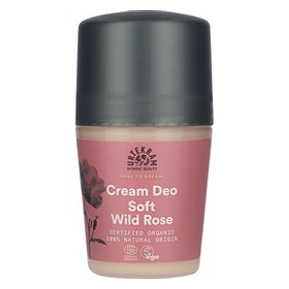 Urtekram Deo cream roll on Soft Wild Rose &bull; 50ml.