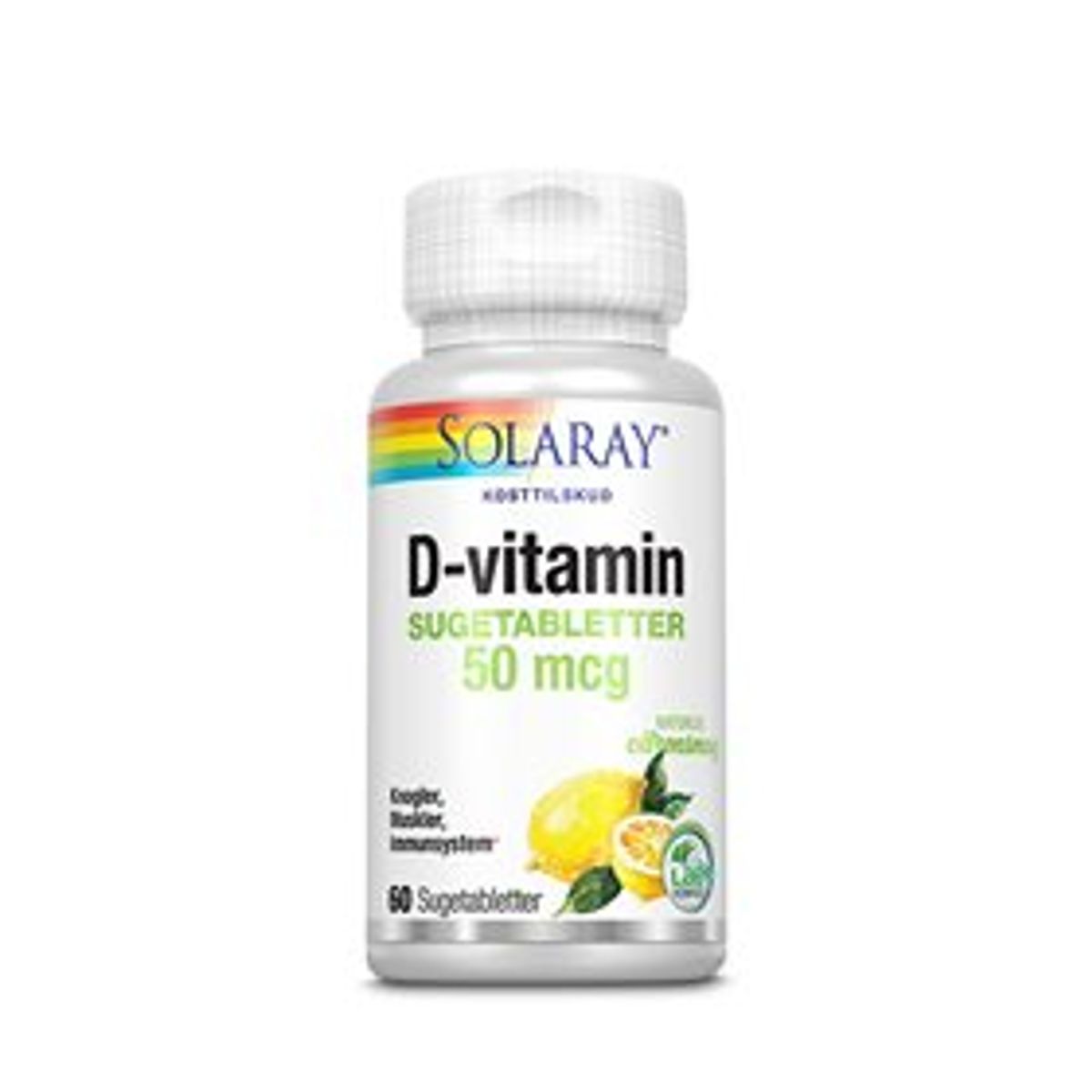 Solaray D-vitamin 50 mcg &bull; 60 tab.