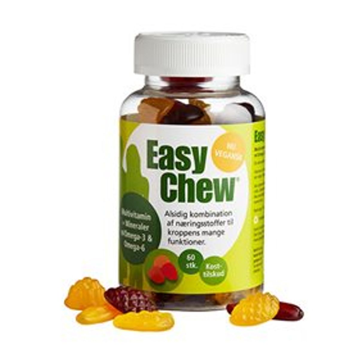 EasyChew Multivitamin m. omega 3 60 stk. X