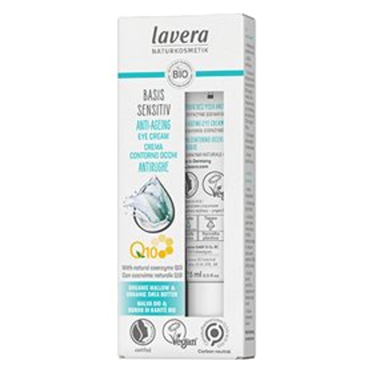 Lavera Eye Cream Q10 Basis Sensitiv &bull; 15 ml.