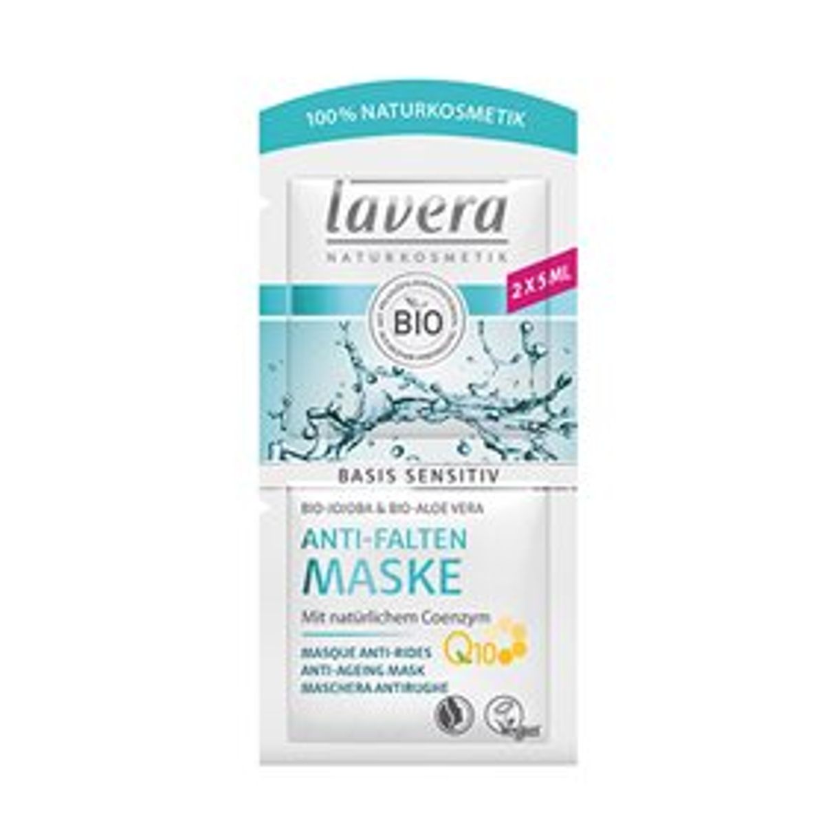 Lavera Face Mask Q10 Anti-Ageing Basis Sensitiv &bull; 10 ml.