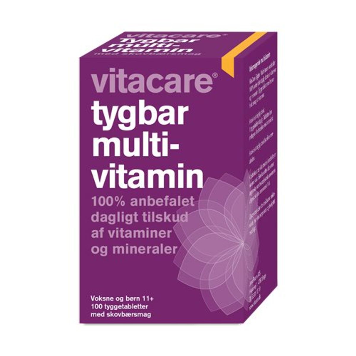 VitaCare Tygbar Multivitamin til voksne (11+) &bull; 100 tab.