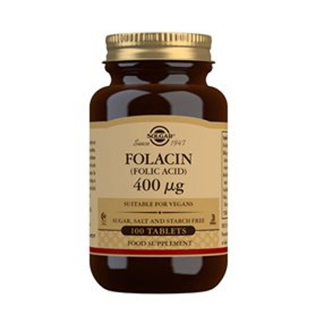 Solgar Folsyre 400 mcg - 100 tab.