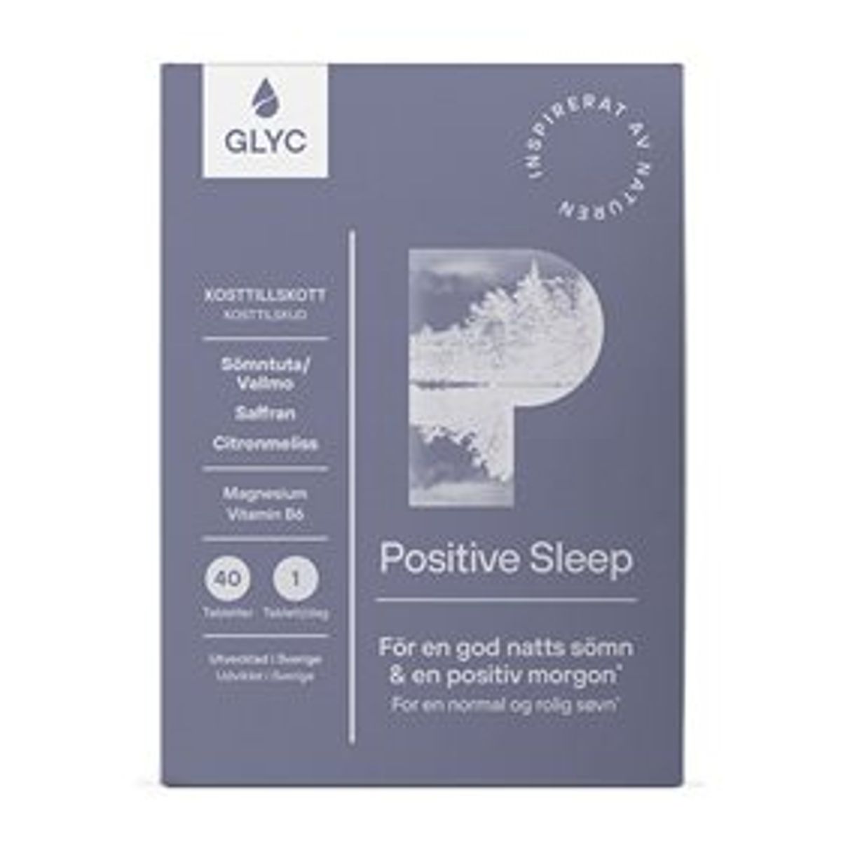 Glyc Positive Sleep 40 tabletter