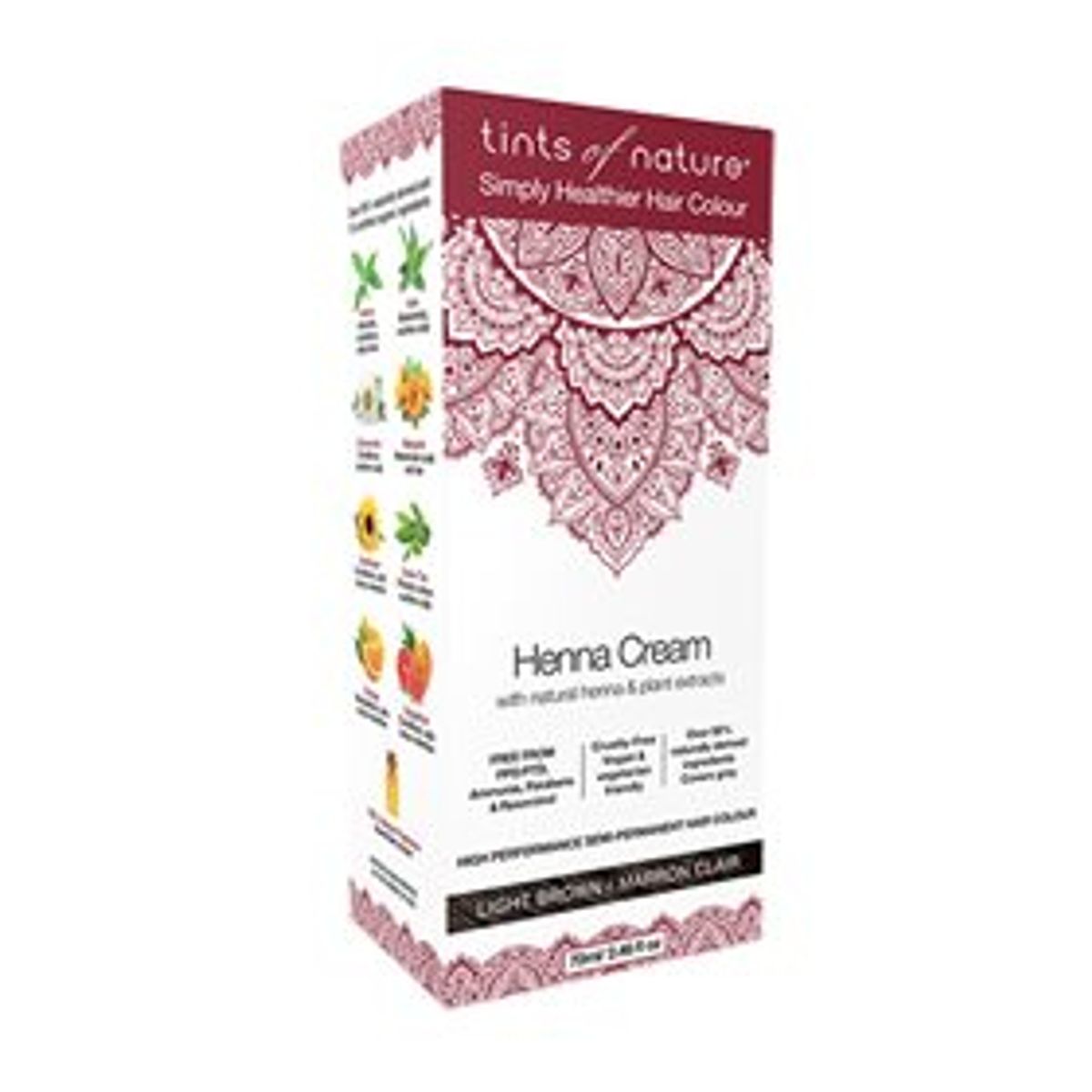 Tints of Nature Hårfarve Henna Creme Light Brown &bull; 70 ml