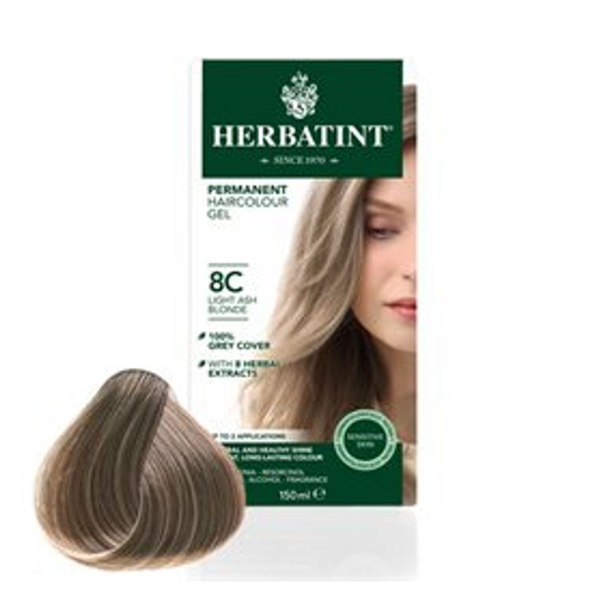 Herbatint 8C Light Ash Blonde &bull; 150 ML