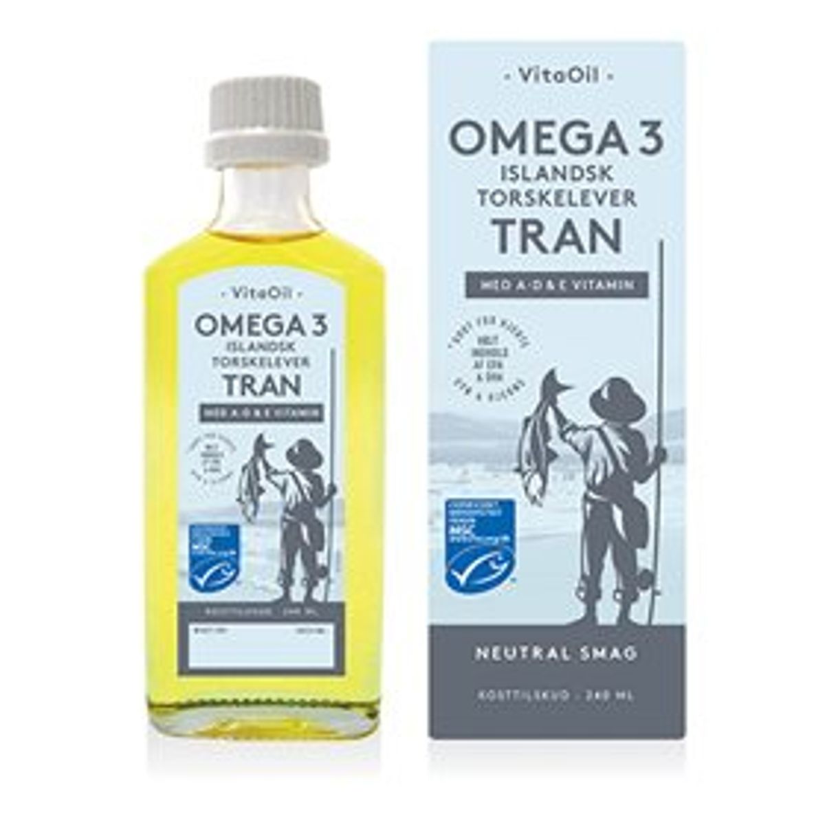 Islandsk tran Omega 3 - 240 ml.