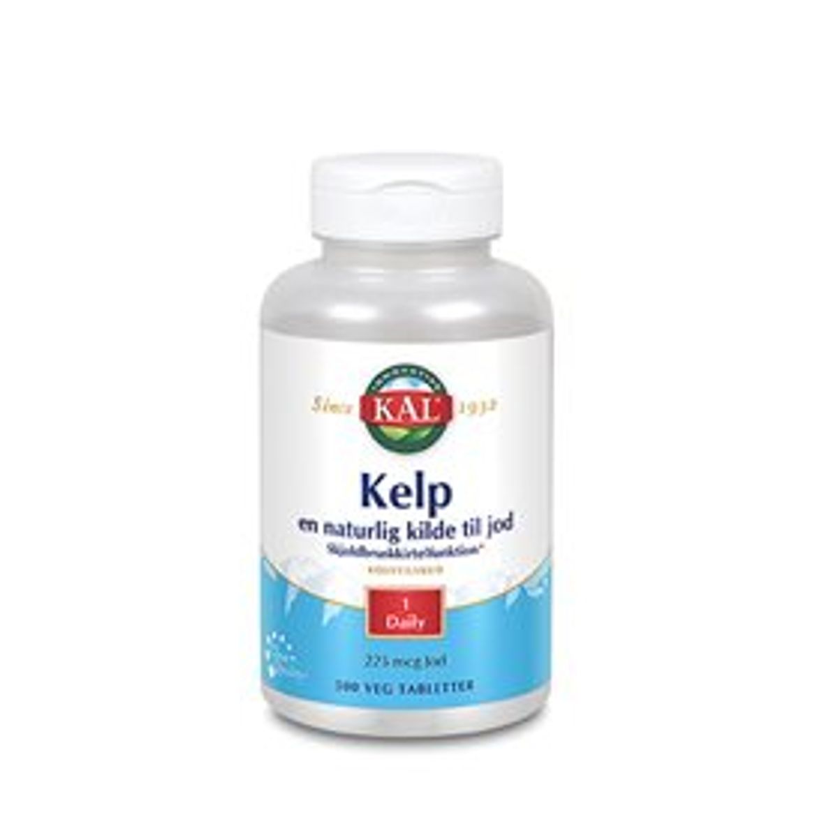 KAL Kelp indeh. 225 mcg jod fra Kelpplanten &bull; 500 tab.