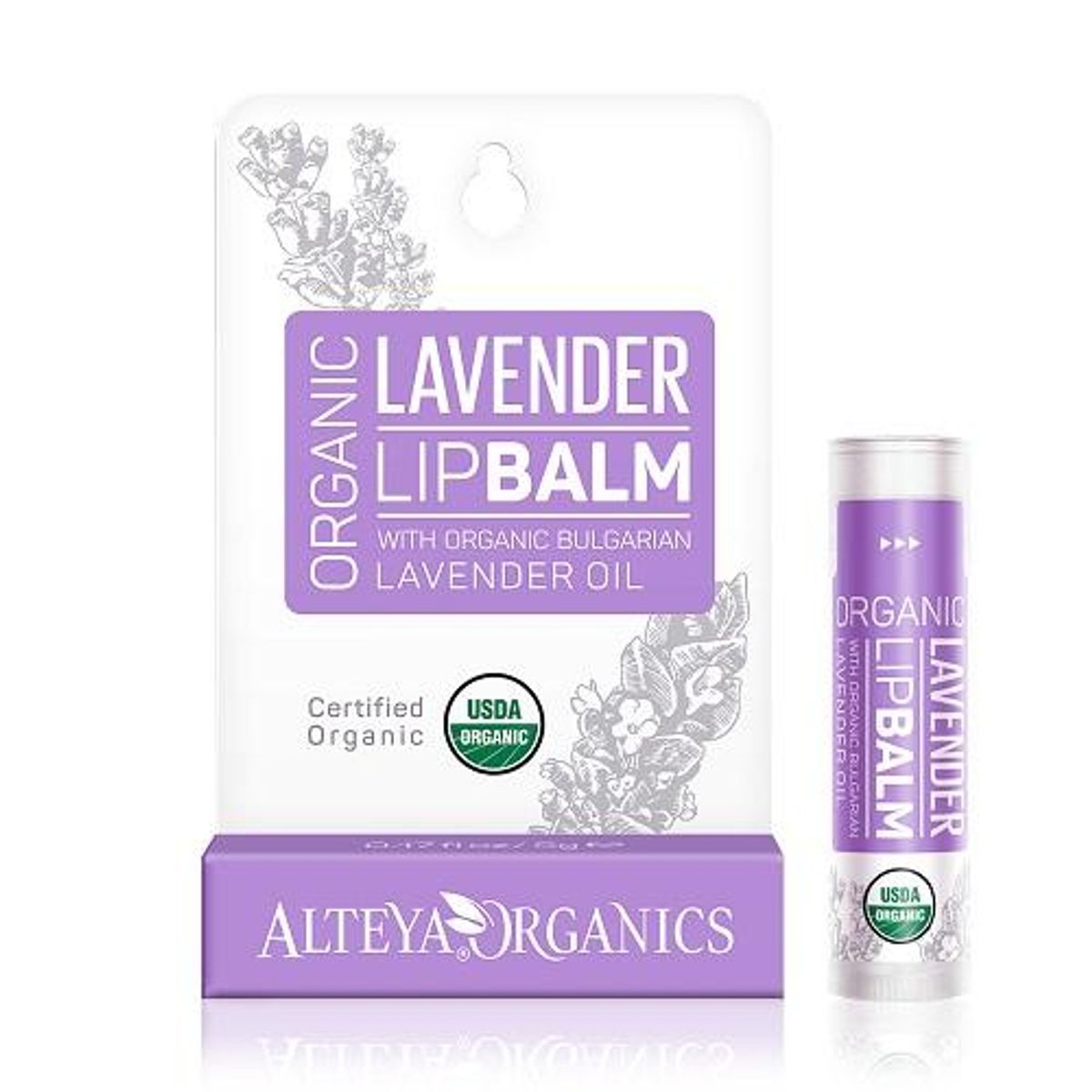 Alteya Organics - Lavender Lip Balm 4,5g.