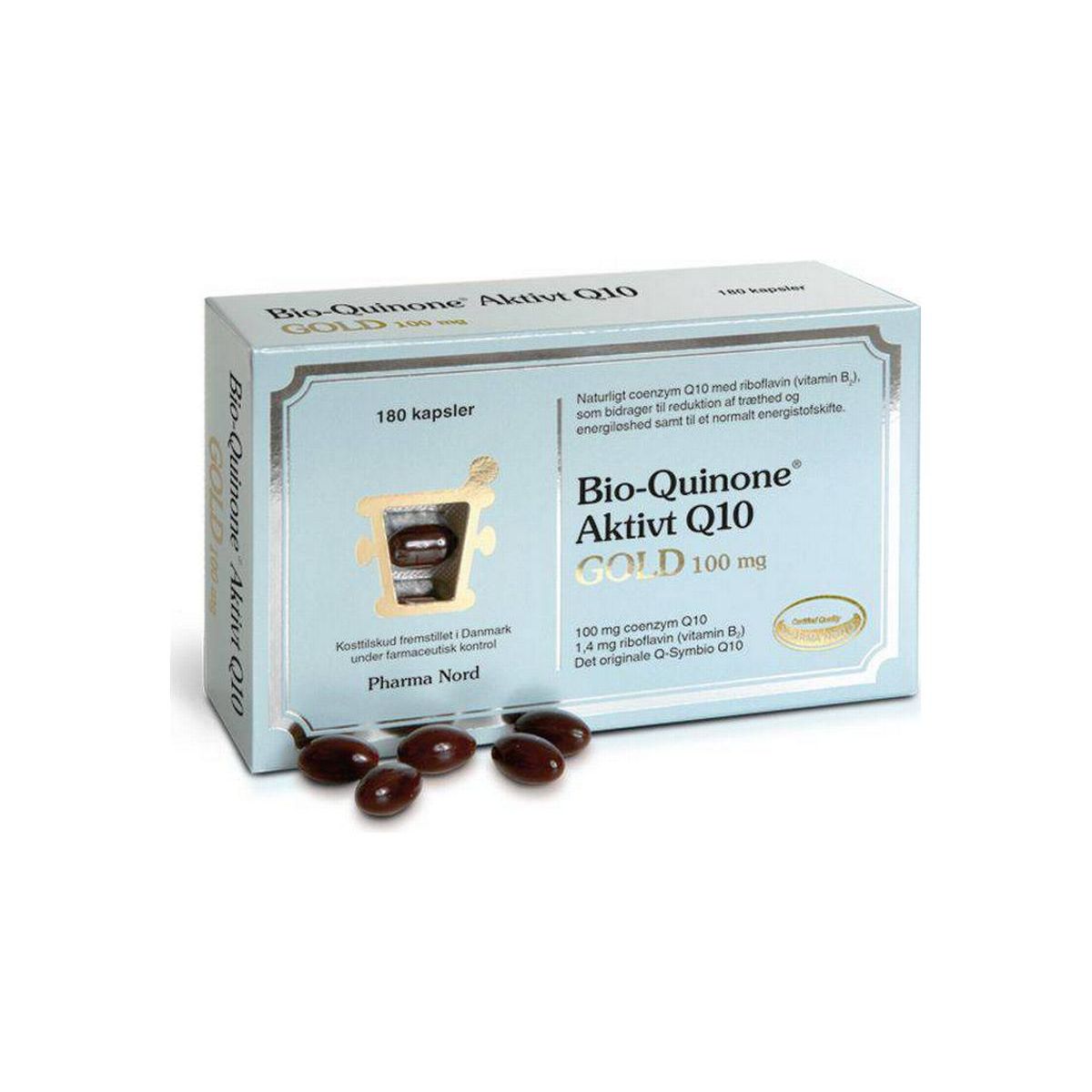 Pharma Nord Bio-Quinone Aktivt Q10 Gold 180 kapsler