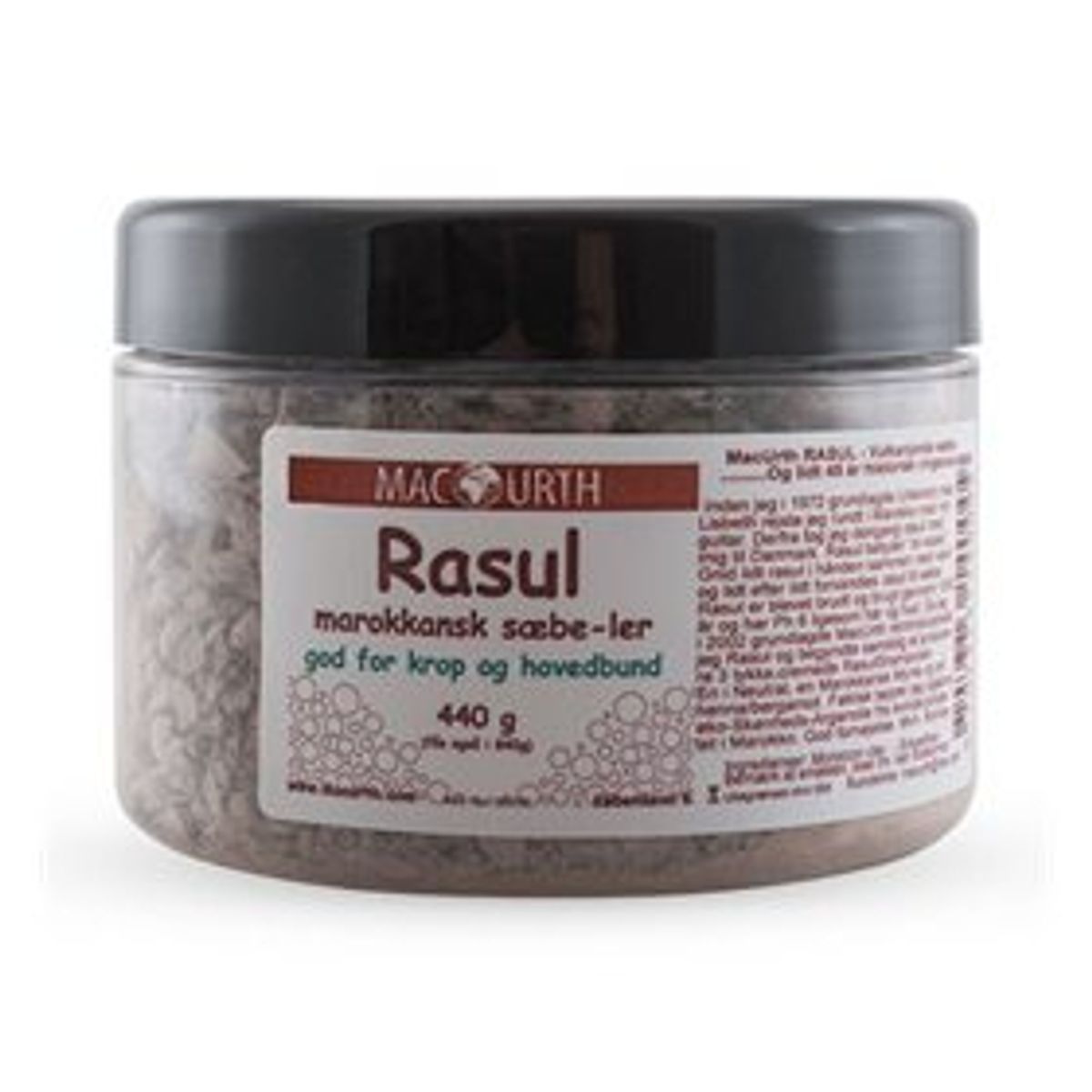 MacUrth Rasul mineralsæbe &bull; 440g.