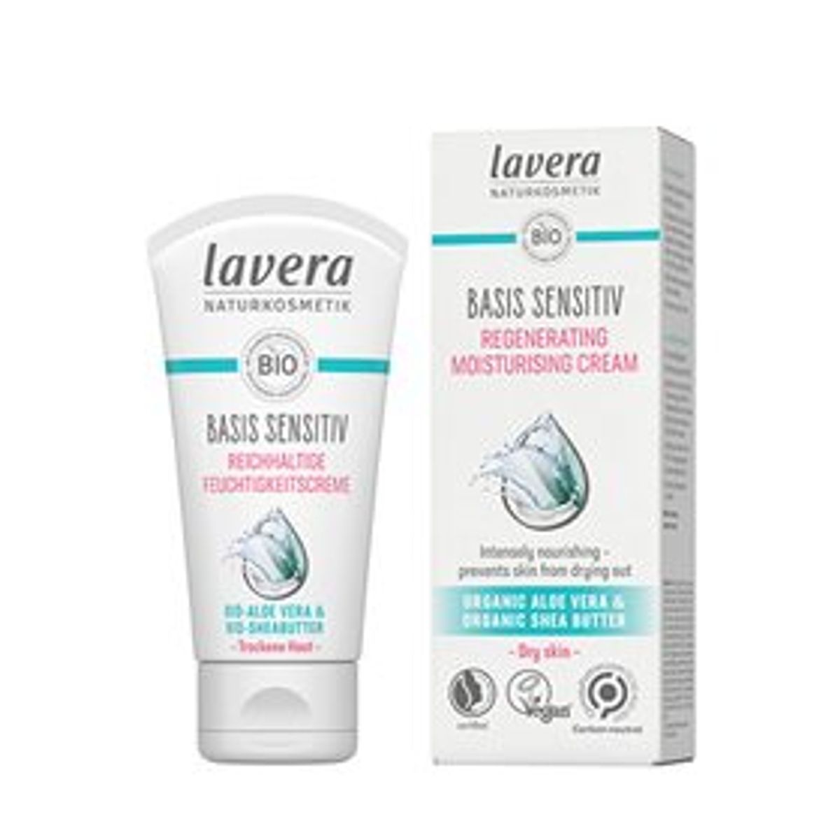 Lavera Regenerating Moisturising Day Cream Basis Sensitiv &bull; 50 ml.