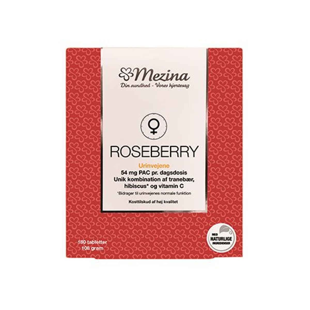 Mezina RoseBerry 180 tabletter