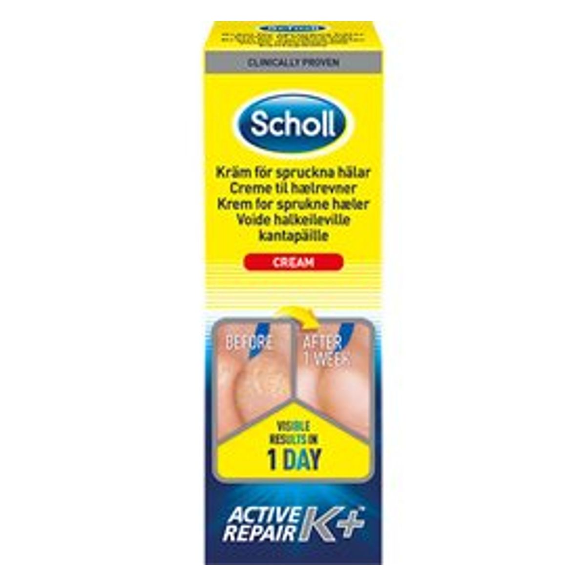 Scholl Heel Crack Cream Act.repair K+ 60 ml.