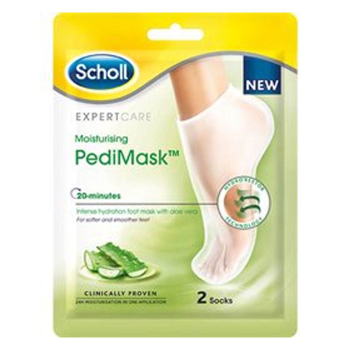 Scholl PediMask Aloe 2 socks 1 pk.