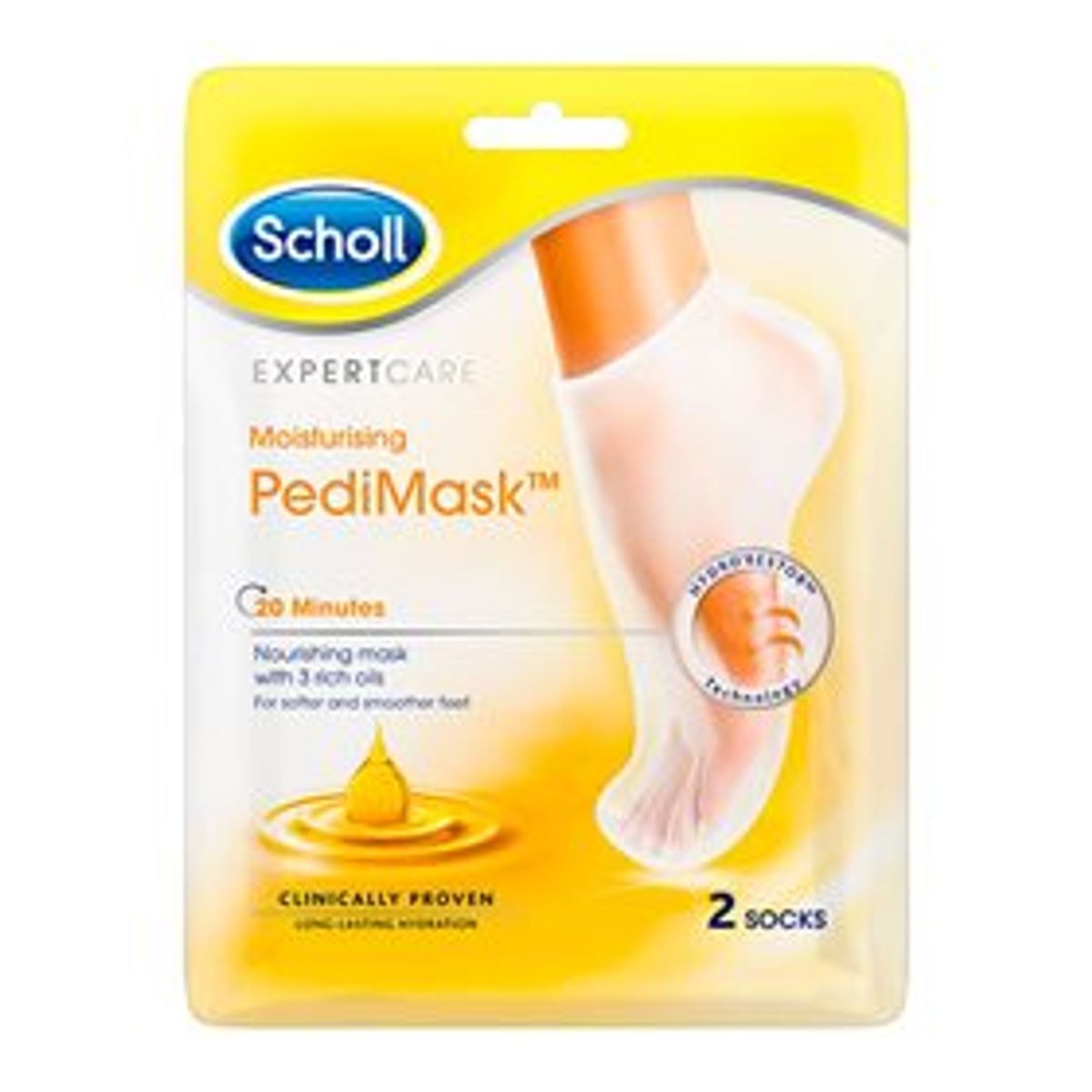 Scholl PediMask Triple Oil 2 socks 1 pk.