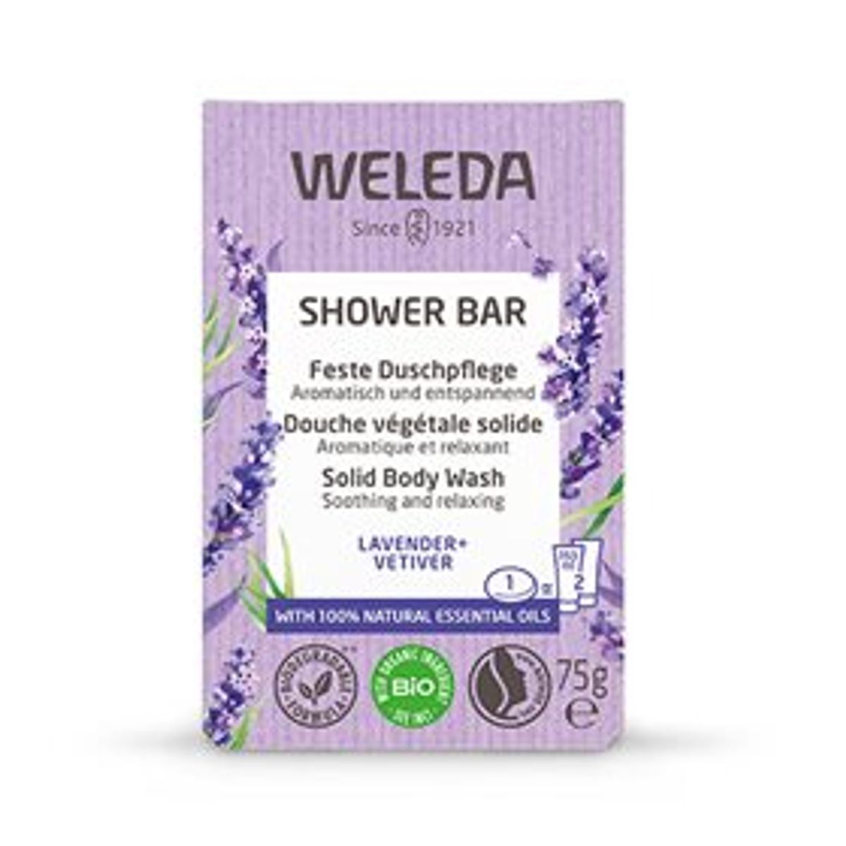 Weleda Shower Bar Lavender 75g.