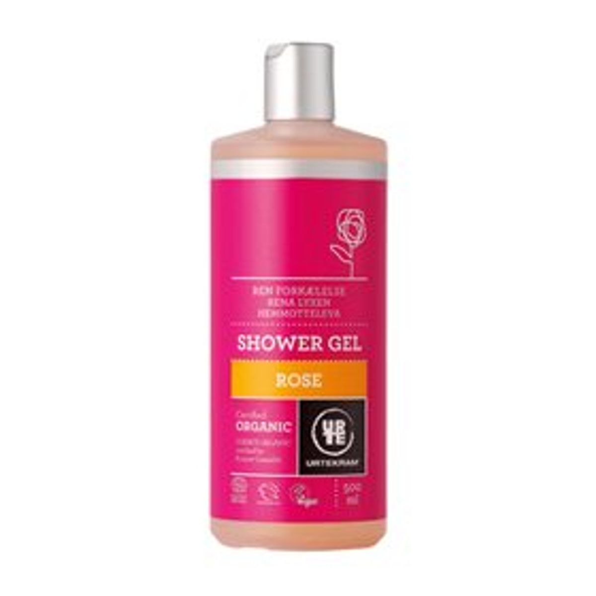 Urtekram Showergel Rose &bull; 500ml.